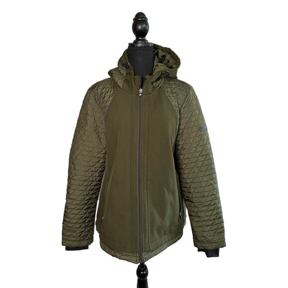 Skechers Women’s Green Hooded Jacket, XL, Pre-owned - Picture 1 of 6